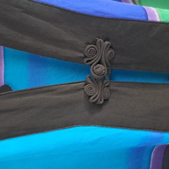 Drapers & Damon's Kimono Jacket Women's Medium Color Block Blouse Shirt Jacket - Picture 4 of 5